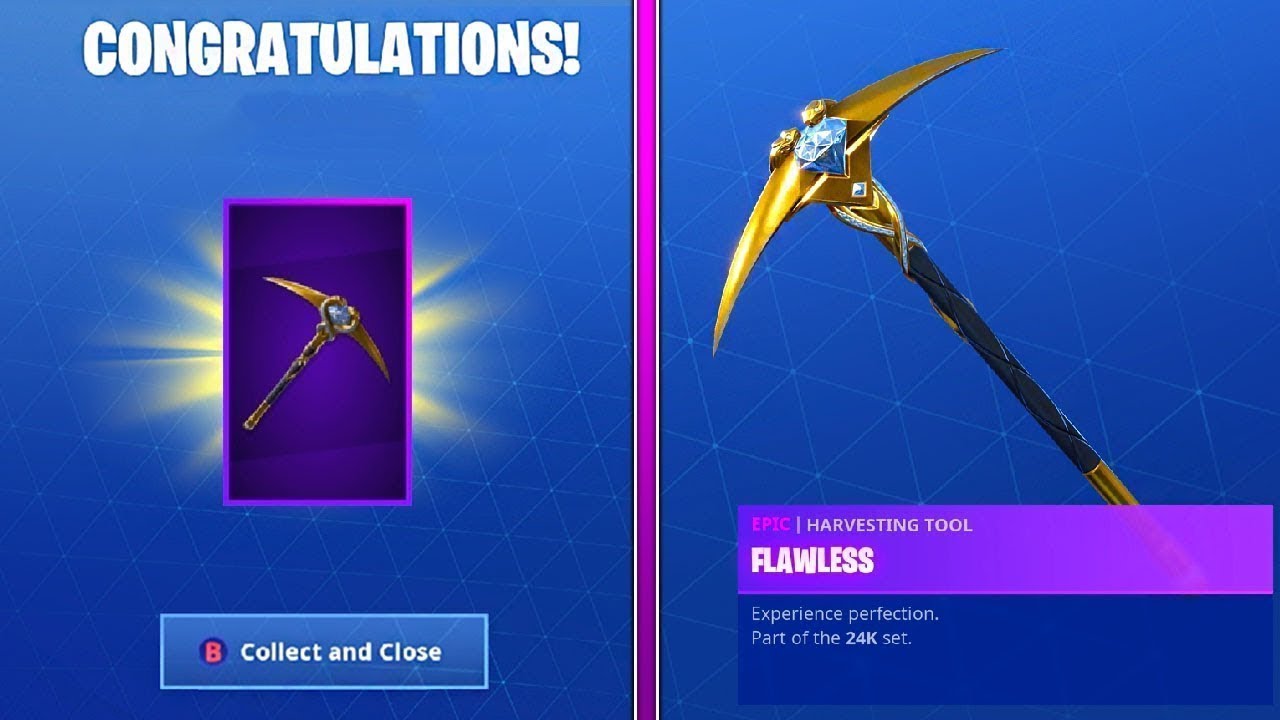 The New FLAWLESS LUXE PICKAXE in Fortnite... (Tier 100 Luxe Rewards)