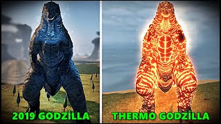 2019 Godzilla vs Thermo Godzilla Comparison | Kaiju Universe 2K