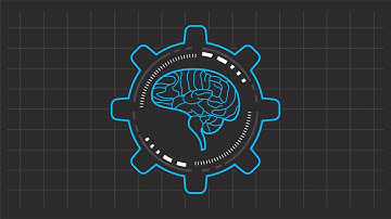 Futuristic Line Art Animation of AI for Machine Learning