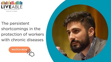 The persistent shortcomings in the protection of workers with chronic diseases | Emanuele Dagnino