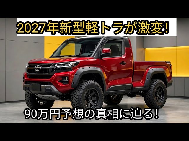 2027年衝撃】トヨタ新型軽トラが革命的すぎる！90万円スタートの衝撃と