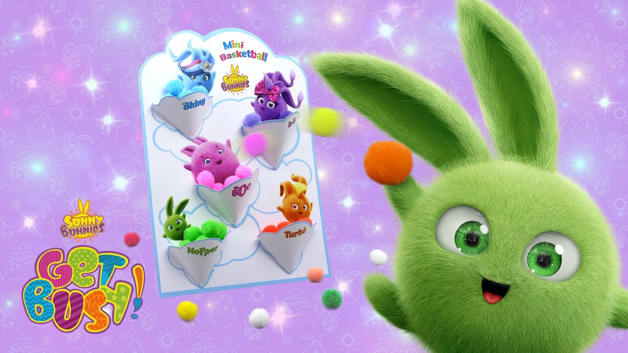 SUNNY BUNNIES - How to Make a Mini Basketball | GET BUSY COMPILATION | Cartoons for Children