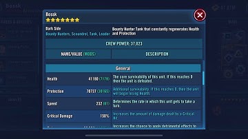SWGOH JTR vs BH