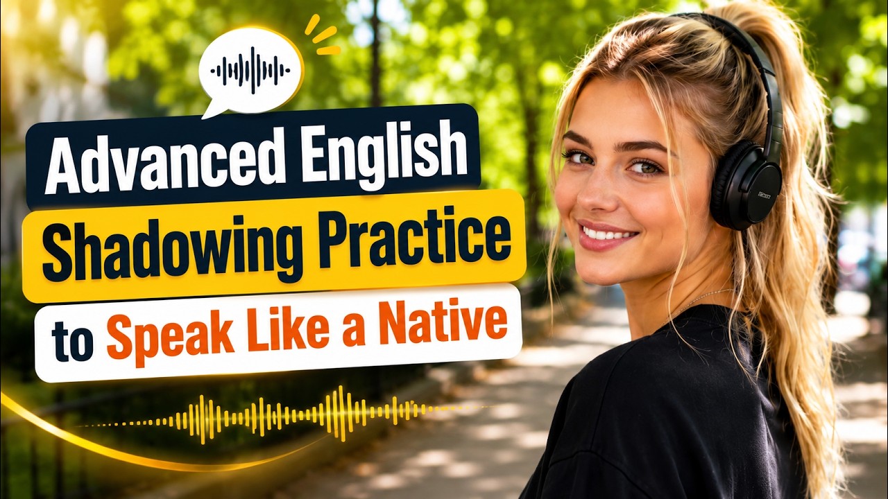 Speak English Like a Native with Advanced Shadowing Practice 🎧🗣️ - YouTube