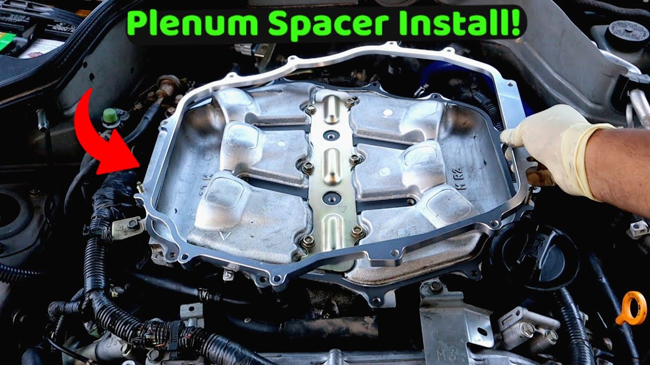 How To Install A Plenum Spacer On A G35 Or 350Z! Z1 Motorsports Angled Plenum Spacer!