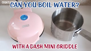 Can You Boil Water With A Dash Mini Griddle? Heating Soup. Making Tea. screenshot 4