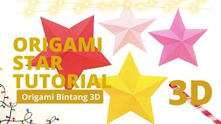 Cara Membuat Keterampilan Origami Bintang 5 Sudut 3D | Paper Craft Christmas Star Cara Membuat Keterampilan Origami Bintang 5 Sudut 3D | Paper Craft Christmas Star