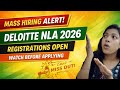 Deloitte NLA 2026 🔥 Complete Guide | Registration, Salary, Resume Tips