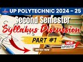 Polytechnic Second Semester Syllabus Discussion ( New Syllabus 2025 )