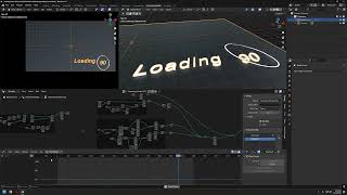 Blender - Geometry nodes - Loading animation Wealth