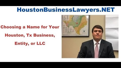 Check LLC Name Availabilty in Texas | Choosing Business Name - Houston Business Lawyers