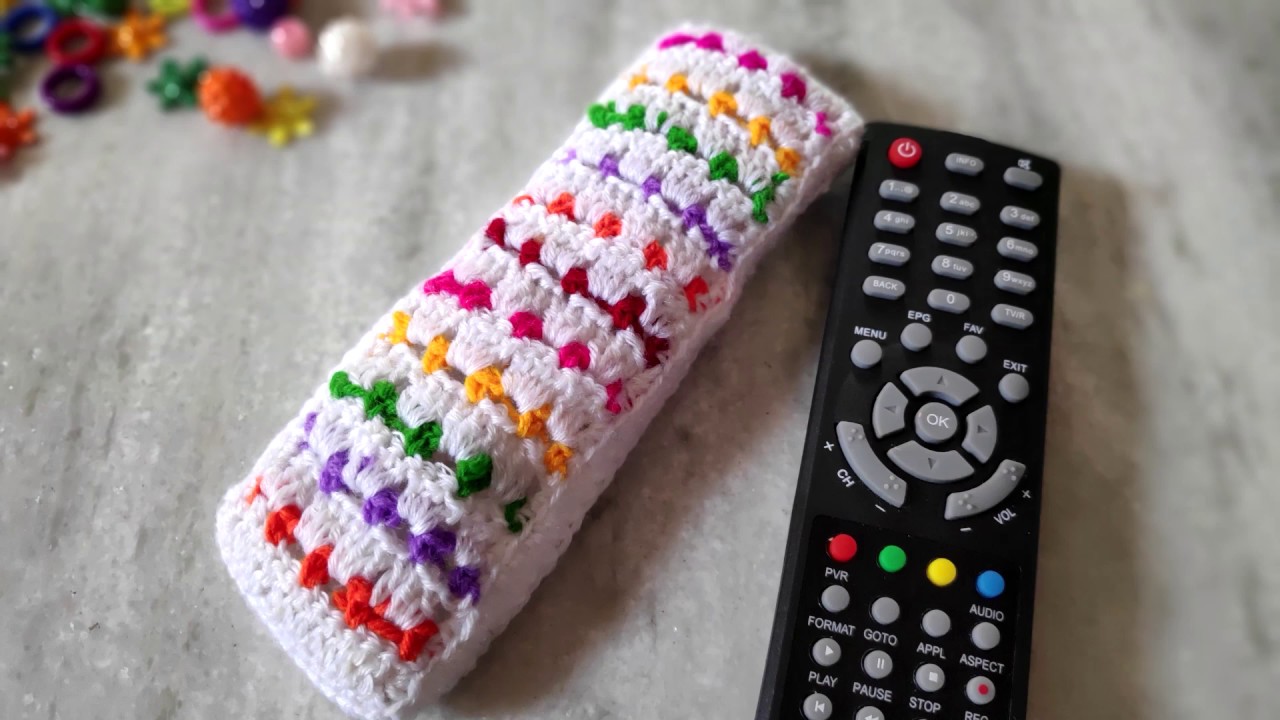 crochet remote cover crochet tamil with English subtitle YouTube