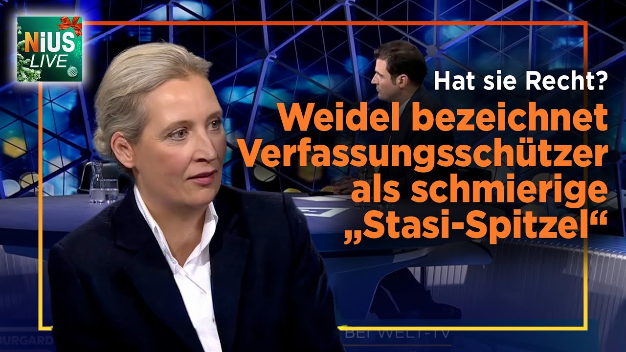 Zoff live im TV: Weidel wütet gegen Merz und Verfassungsschutz | NIUS-Live vom 05.12.2025