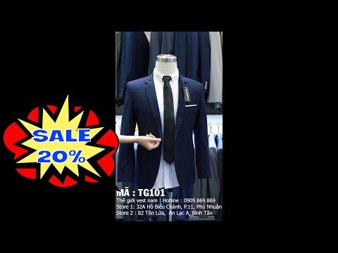 Video TG101 | vest xanh đen sọc dày | ????Sale 20%???? | Vest... - youtube
