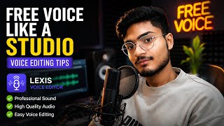 How To Edit Voice Like Pro FREE 🧠 | No Mic Needed Lexis Audio Editor Tutorial Hindi