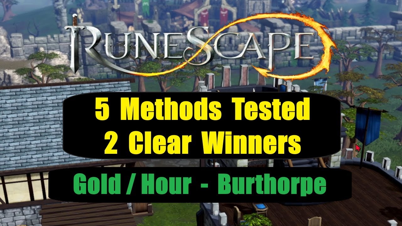 Gold Per Hour in Burthorpe - 5 Different Methods Tested ✅ RuneScape 3 F2P 2025