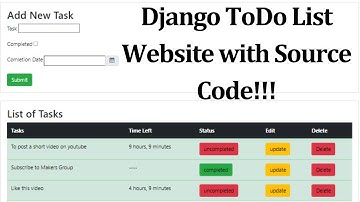 🛑Django To Do  App | Django Task management | With Source Code