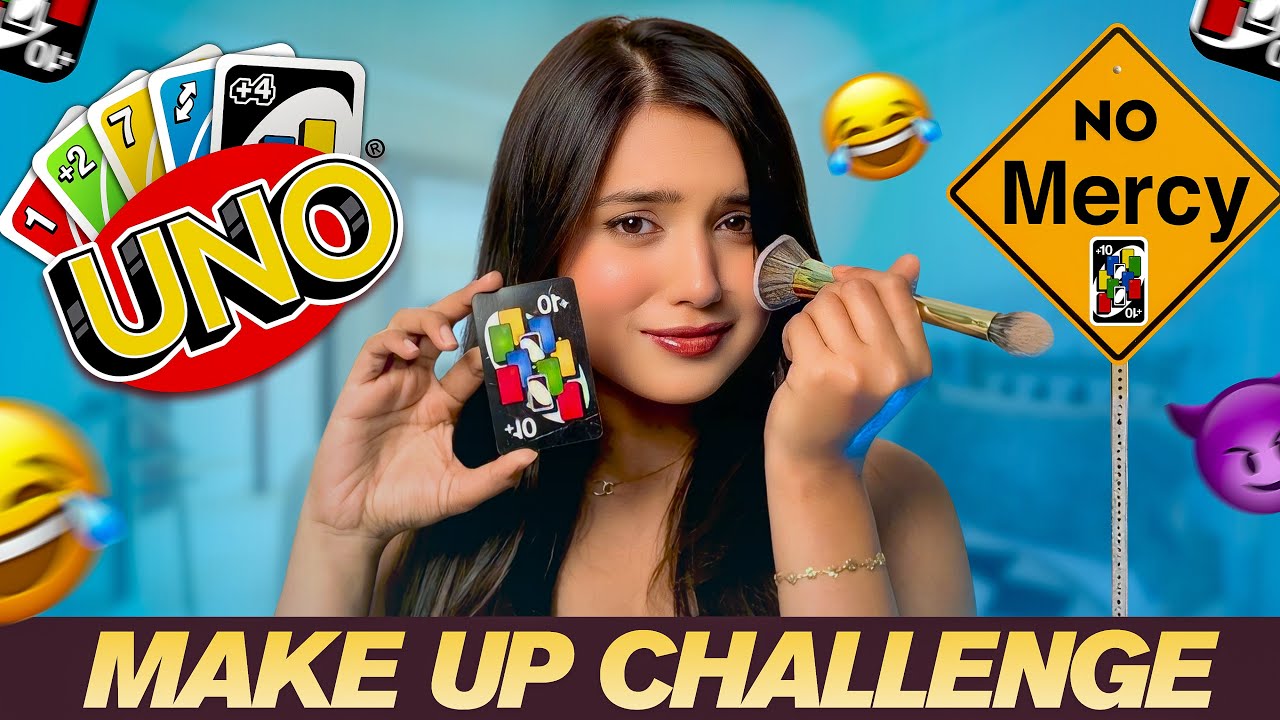 Uno no mercy makeup challenge 🔥🤯 