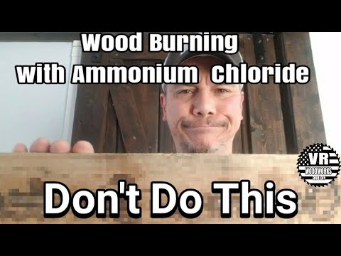 Wood burning using ammonium chloride : r/geek