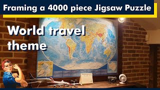How to frame a 4000 piece Jigsaw Puzzle DIY project