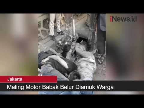 Maling Motor Babak Belur Diamuk Warga di Cikoko Jaksel