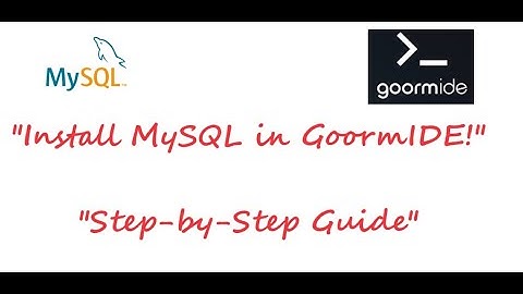 "Master MySQL Installation in GoormIDE – Quick & Easy Setup Guide!"
