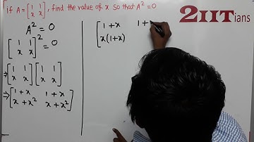 Matrices Exercise 8 3 Q20 Class X ICSE | IIT JEE