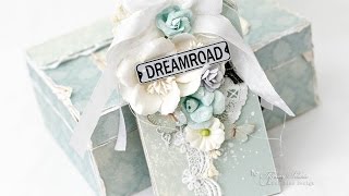 Altered suitcase and Chipboard tag mini album tutorial.