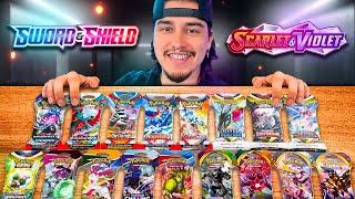 Opening Every Sleeved Booster Pack From Sword & Shield Until NOW!
