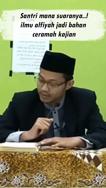 Nadhom Bait Alfiyah jadi bahan ceramah