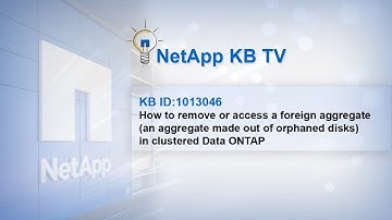 How to remove or access a foreign aggregate in clustered Data ONTAP