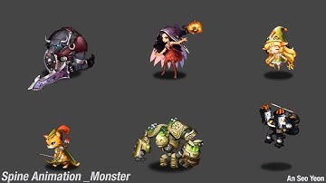 Spine 2D animation_monster 1