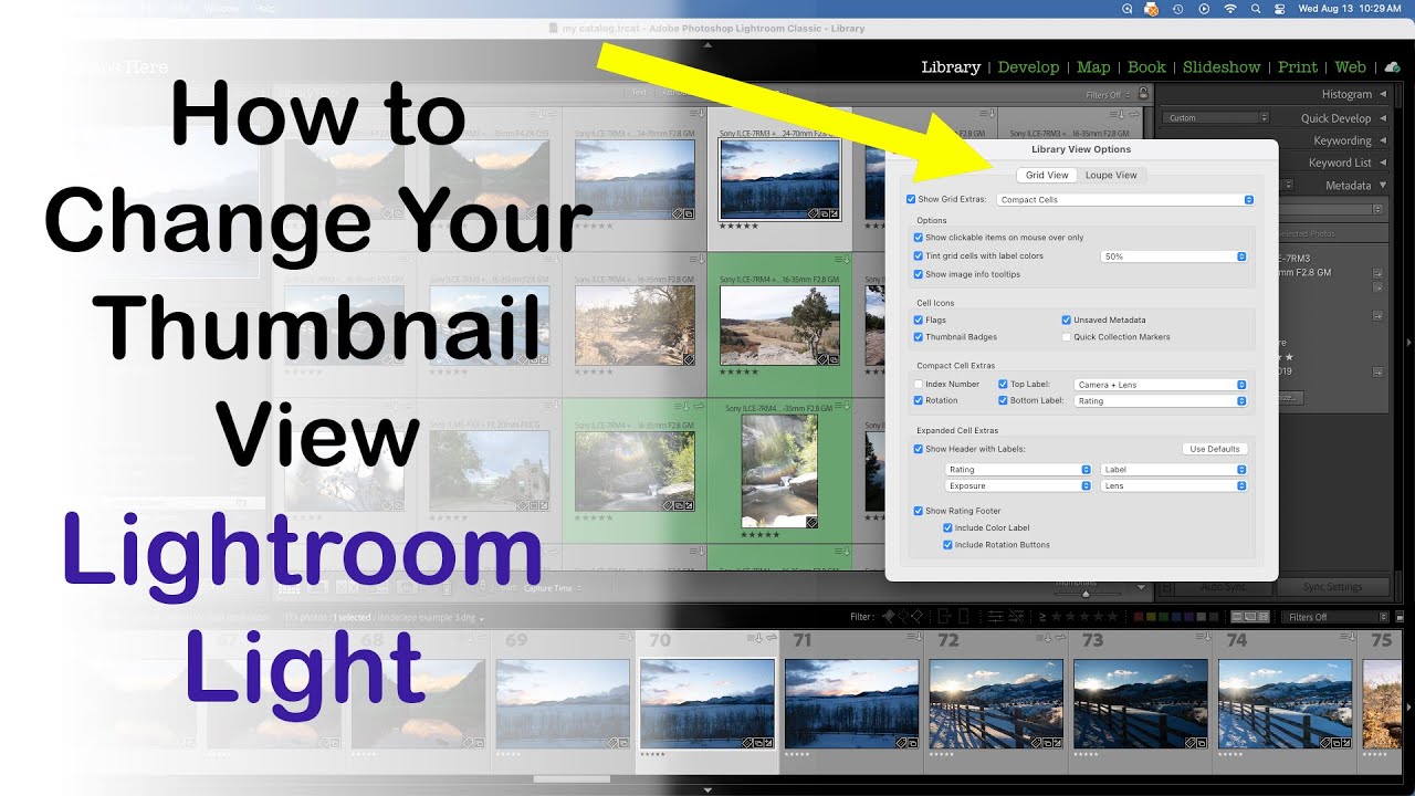 Change your thumbnail view