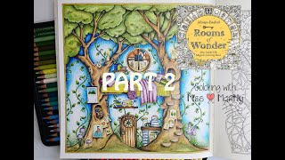 How to color TREES | EASY tutorial | Johanna Basford | Rooms of Wonder Part 2