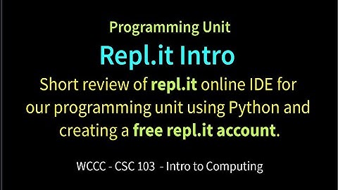 csc103 Replit Intro