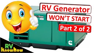 RV Generator won't start, Fuel shut Off Valve Check and Fix. Part 2 of 2