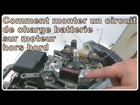 Comment monter un circuit de charge sur moteur hors bord - YouTube