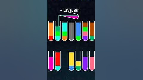 COLOR SORT PUZZLE LEVEL 651