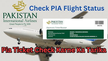 How to Check PIA Flight Status - Quick Guide #airlines #traveltips #booking