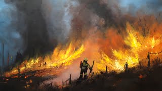 #oilpainting#firefighterpaintingForest Fire painting tutorial