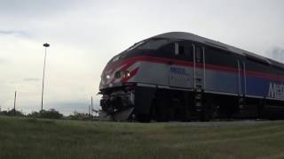 Metra MP36PH-3C 422 Leads an Outbound Arriving/Departing 80th Ave. Tinley Park IL