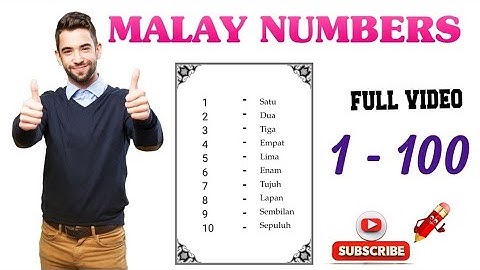 learn malay numbers 1-100 | #malaylanguage #learning #numbers numb