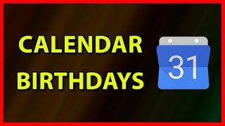 How to add Birthdays to Google Calendar from Contacts (2020) screenshot 2