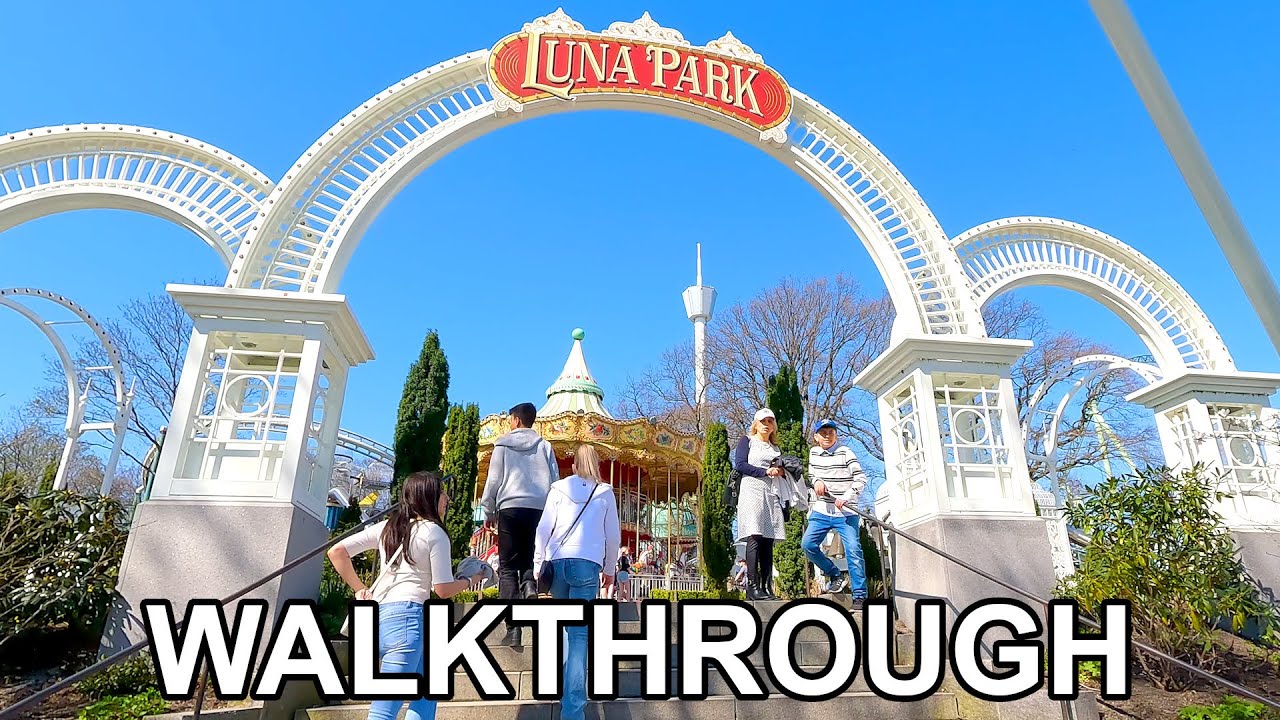 Liseberg Walkthrough Opening Day 2023 - 4K [with captions] 🇸🇪