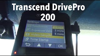 Transcend DrivePro 200 - Unboxing, Setup, and Test Footage