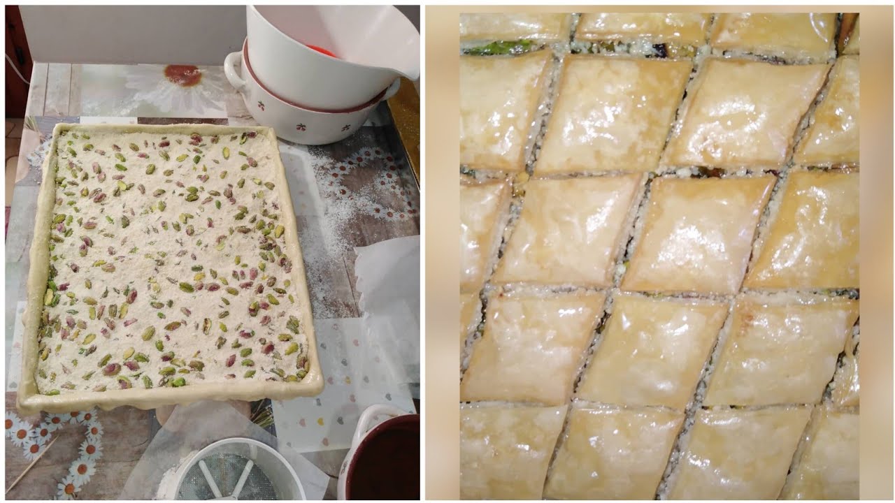 حصري على قناتي تعلموا كيفاش تحسبو  العجينة والفاكية لطبق البقلاوة مهما كان قياسو واجوبة على اسألتكم