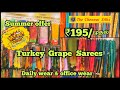 The chennai silk cbebudget friendly turkey grape sareesdailywear  officewear maintanencefree