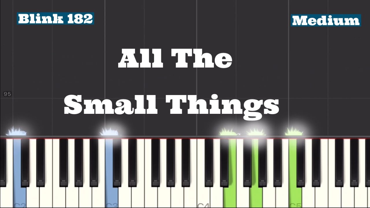 Blink 182 - All The Small Things Piano Tutorial - YouTube