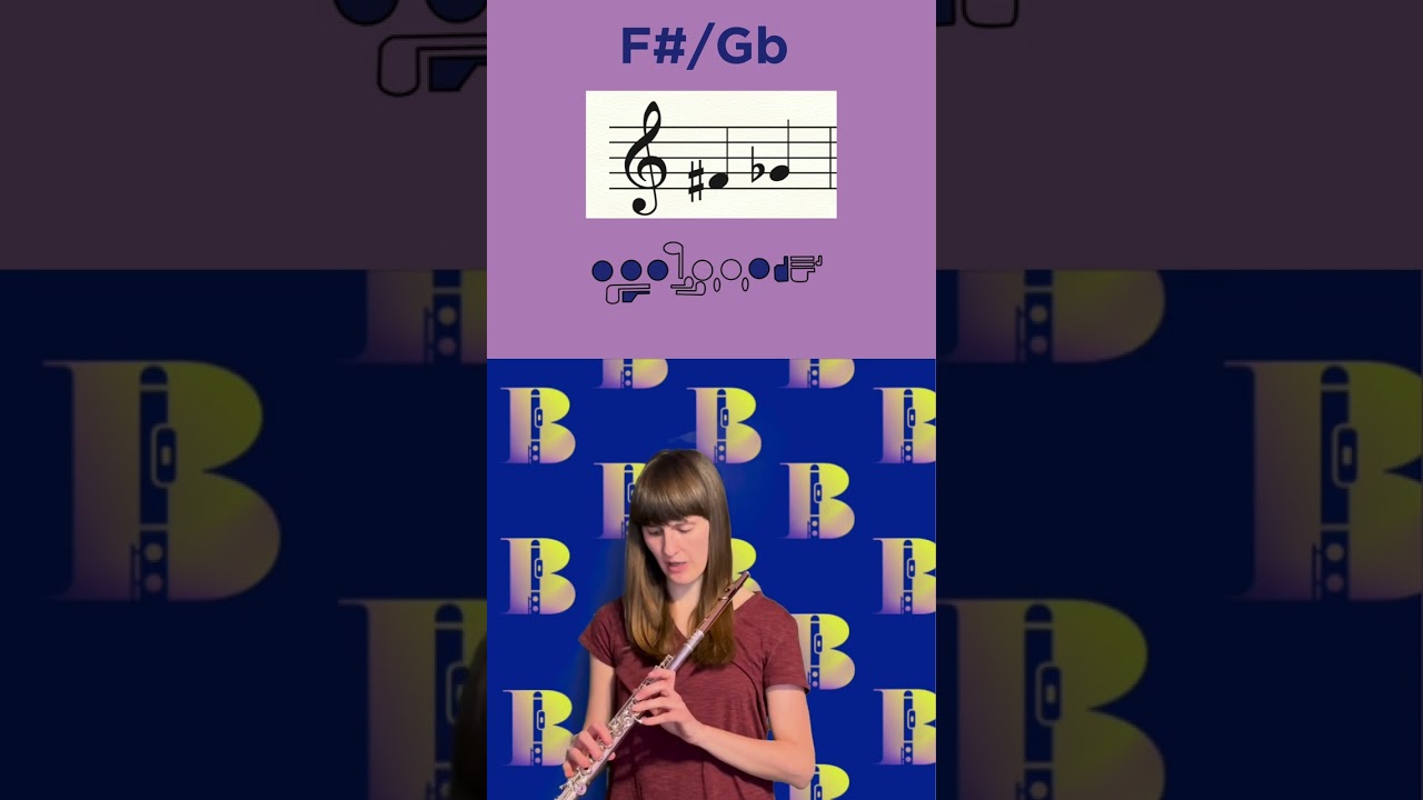 Low F#/Gb Flute Fingering #flutelessons #flute #onlineflutelessons #piccolo #musiclessons