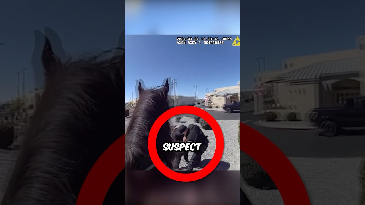 Guy Gets Chased By Cops On Horseback 😳🚨